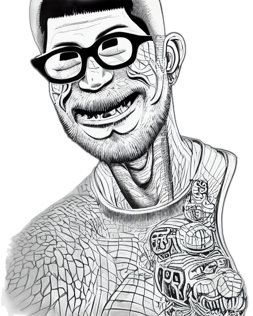 face, creature, cartoon, comic book art, photorealistic, concept art, highly, detailed transparent PNG cut-out