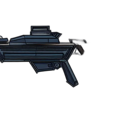 weapon, concept art, pixel art, 3d render transparent PNG cut-out
