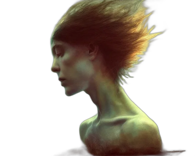 hair, creature, face, mask transparent PNG cut-out