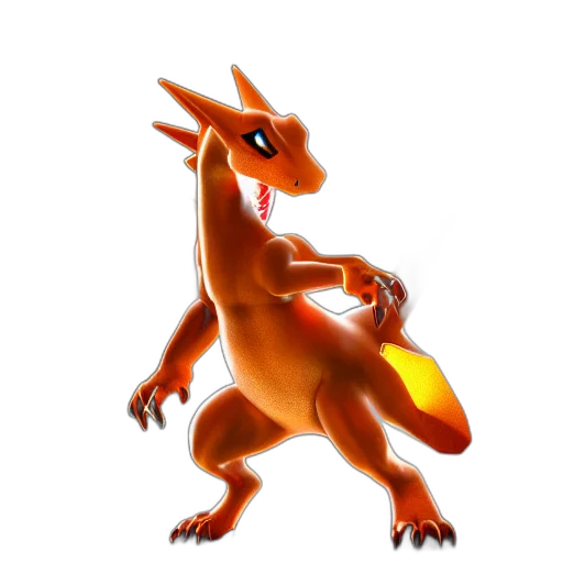 dragon, creature, animal, concept art, 3d render, fantasy art, pixel art, golden transparent PNG cut-out