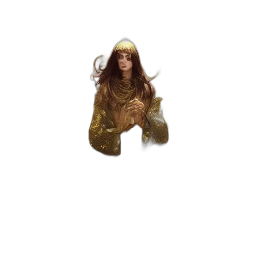 staff, creature, jewelry, crown, concept art, pixel art, fantasy art, 3d render transparent PNG cut-out