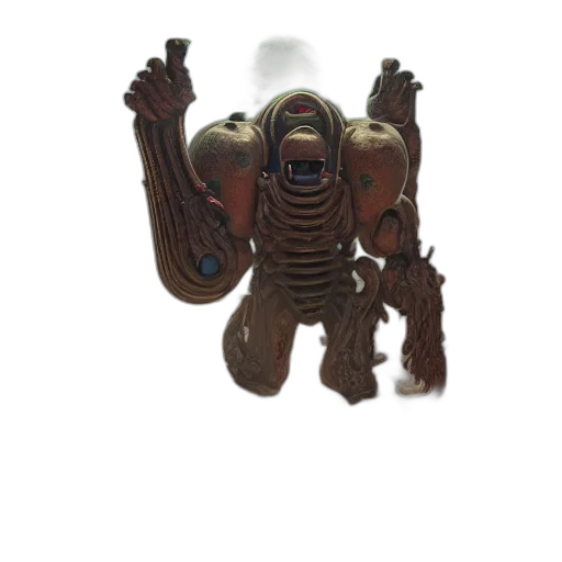 robot, weapon, staff, creature transparent PNG cut-out