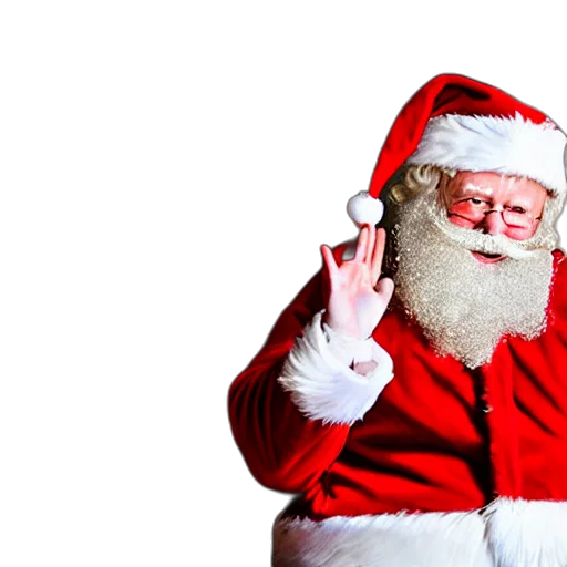 santa, claus, arriving, house transparent PNG cut-out