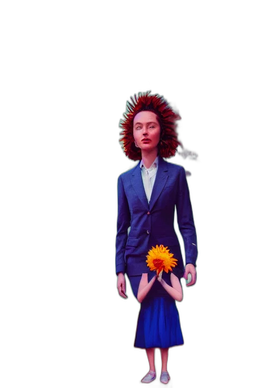 dress, jacket, staff, umbrella, concept art, photorealistic, pixel art, watercolor transparent PNG cut-out