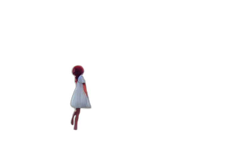 dress, robot, creature, hair, pixel art, 3d render, concept art, anime transparent PNG cut-out