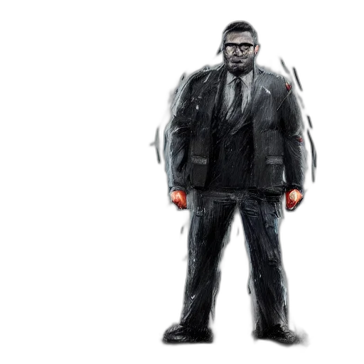 jacket, concept art, comic book art, 3d render, pixel art, realistic, gritty, digital transparent PNG cut-out
