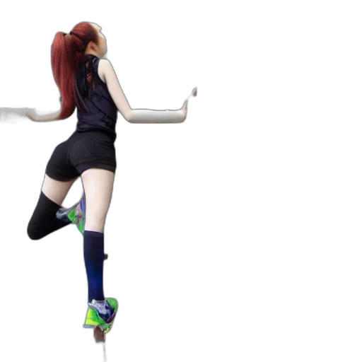 concept art, 3d render, anime, waifu transparent PNG cut-out