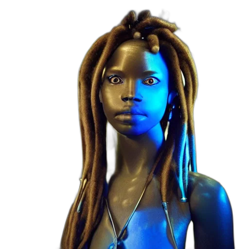 jewelry, robot, hair, mask transparent PNG cut-out