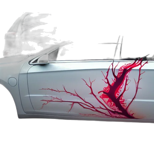 car, weapon, concept art, photorealistic transparent PNG cut-out