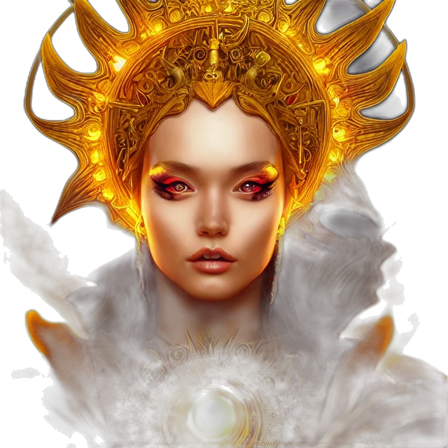 crown, jewelry, face, mask, fantasy art, concept art, photorealistic, pixel art transparent PNG cut-out