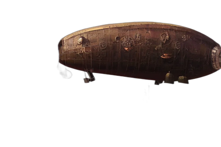 furniture, crown, hat, sword, 3d render, photorealistic, concept art, pig-blimp transparent PNG cut-out