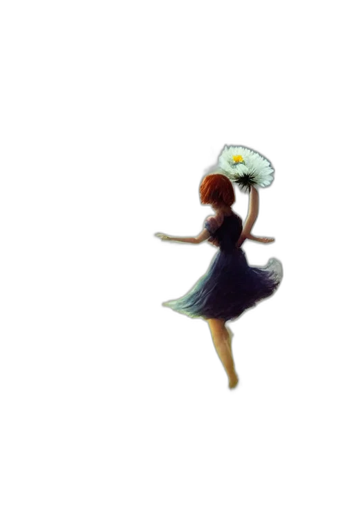 dress, hat, umbrella, crown, pixel art, concept art, 3d render, cartoon transparent PNG cut-out