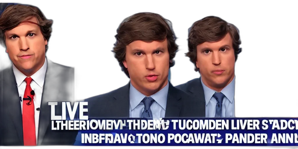 live, tucker, carlson, reaction transparent PNG cut-out