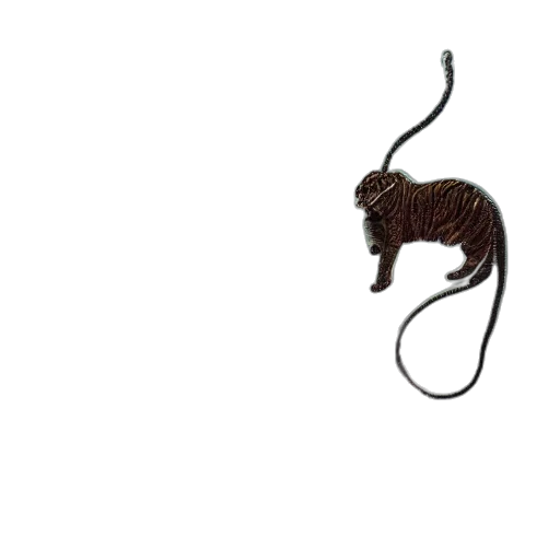 animal, staff, jewelry, hair, 3d render, concept art, photorealistic, tiger transparent PNG cut-out