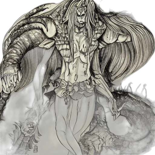creature, concept art, fantasy art, comic book art transparent PNG cut-out