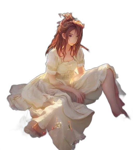 dress, crown, concept art, fantasy art transparent PNG cut-out