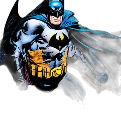 comic book art, concept art, photorealistic, cartoon, batman, art, frank, frazetta transparent PNG cut-out