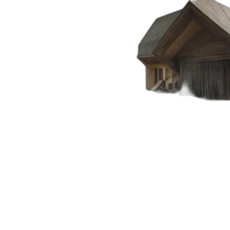 hat, furniture, building, umbrella, 3d render, concept art, photorealistic, fantasy art transparent PNG cut-out