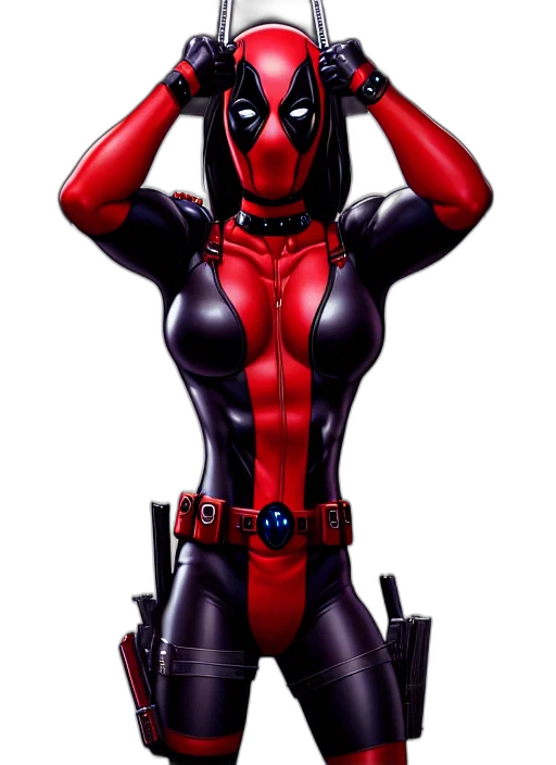 comic book art, concept art, cartoon, pixel art, red, symmetry, gantz, portrait transparent PNG cut-out