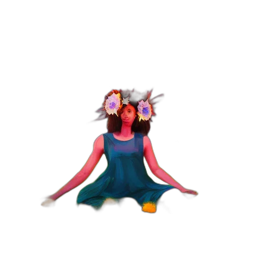 dress, creature, crown, jewelry, concept art, 3d render, pixel art, fantasy art transparent PNG cut-out