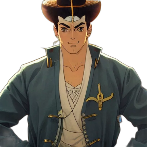jacket, staff, hat, crown transparent PNG cut-out