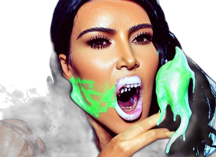 mask, green, neon, film transparent PNG cut-out