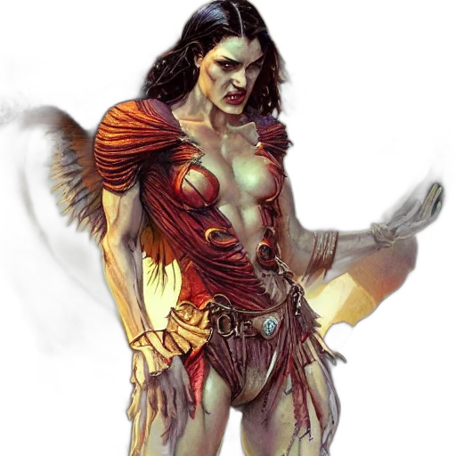 creature, fantasy art, concept art, comic book art transparent PNG cut-out