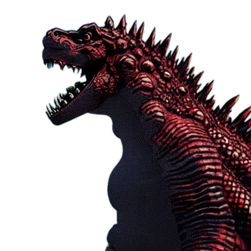 dragon, creature, animal, 3d render, concept art, godzilla, highly, detailed transparent PNG cut-out