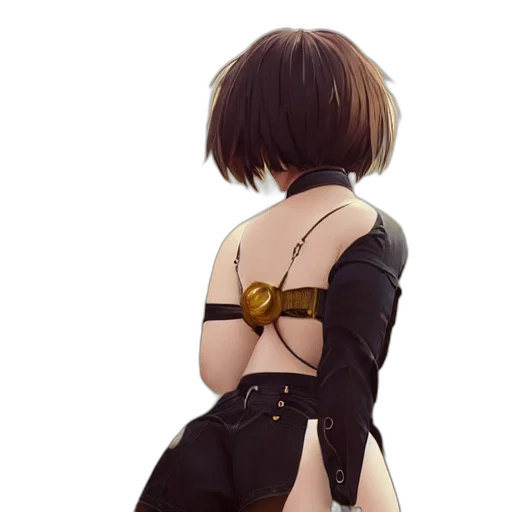 dress, jacket, weapon, staff transparent PNG cut-out