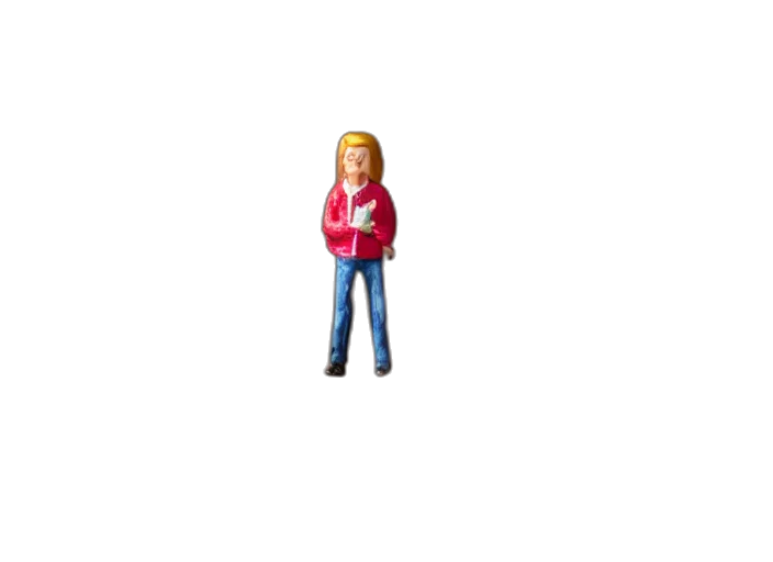 jacket, staff, hair, 3d render, pixel art, cartoon, concept art, photo transparent PNG cut-out