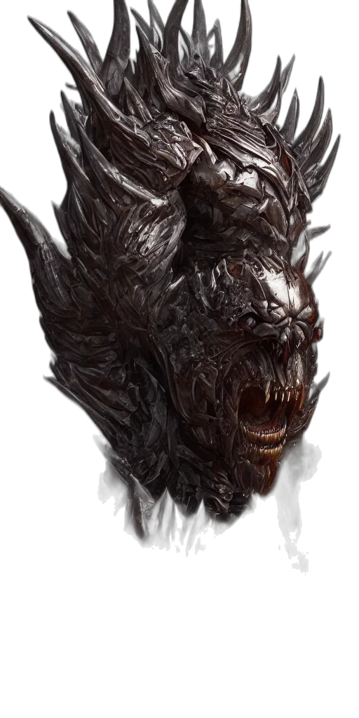 dragon, creature, mask, face transparent PNG cut-out