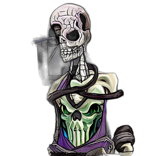 mask, robot, staff, concept art, comic book art, fantasy art, cartoon, vecna transparent PNG cut-out