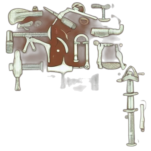 weapon, robot, furniture, staff transparent PNG cut-out