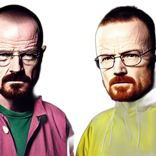 jacket, photorealistic, comic book art, cartoon, concept art, walter, white, jesse transparent PNG cut-out