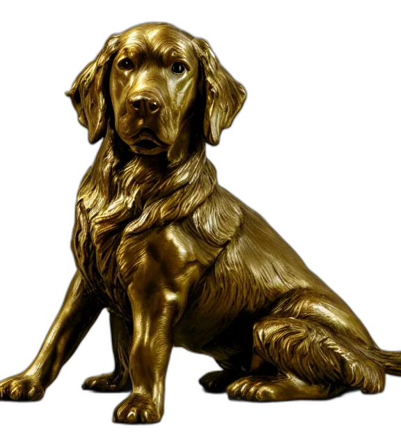 animal, jewelry, staff, photorealistic, 3d render, oil painting, golden, photo transparent PNG cut-out