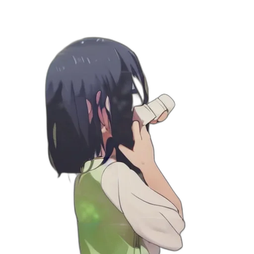 hair, dress, weapon, mask transparent PNG cut-out