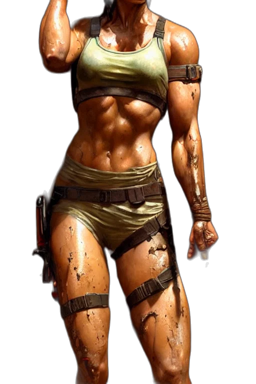 concept art, fantasy art, comic book art, cyberpunk transparent PNG cut-out