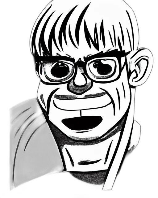 face, creature, cartoon, comic book art, concept art, pencil sketch, simple, ink transparent PNG cut-out