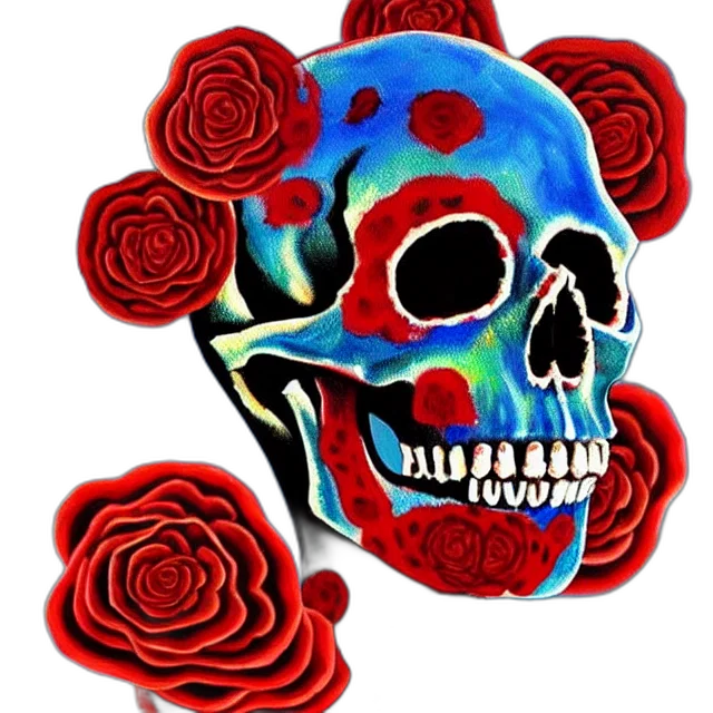 flower, mask, jewelry, photorealistic, 3d render, concept art, pixel art, red transparent PNG cut-out