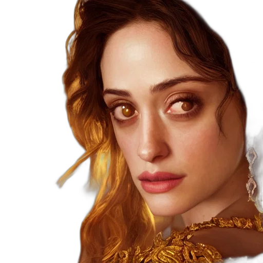 face, crown, fantasy art, photorealistic transparent PNG cut-out