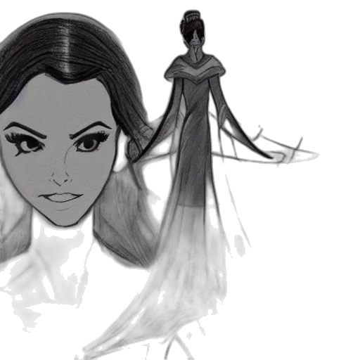 dress, hair, concept art, fantasy art transparent PNG cut-out