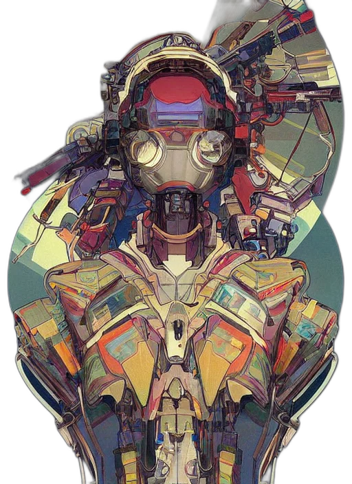 robot, mask, face, weapon transparent PNG cut-out