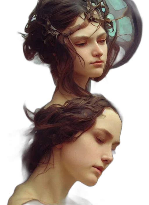 crown, face, mask, hair transparent PNG cut-out