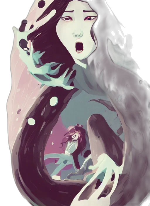 creature, mask, face, concept art transparent PNG cut-out