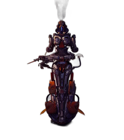 robot, staff, weapon, concept art, 3d render, cyberpunk, fantasy art, outer space transparent PNG cut-out