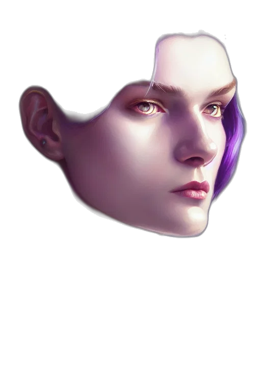 face, mask, crown, robot, fantasy art, photorealistic, concept art, 3d render transparent PNG cut-out
