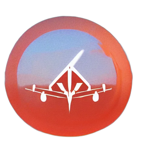 umbrella, weapon, 3d render, vaporwave, concept art, photorealistic, red, logo transparent PNG cut-out