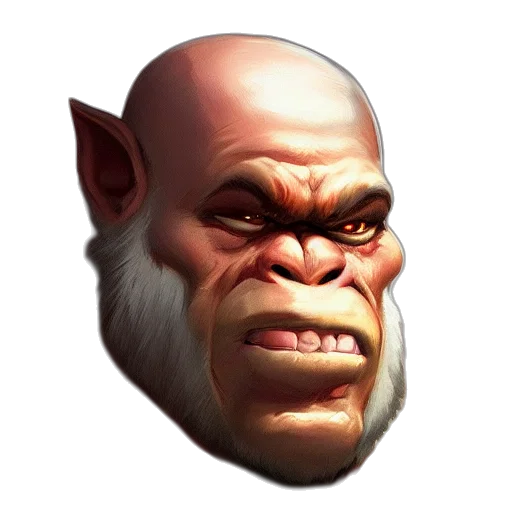 face, creature, mask, staff transparent PNG cut-out