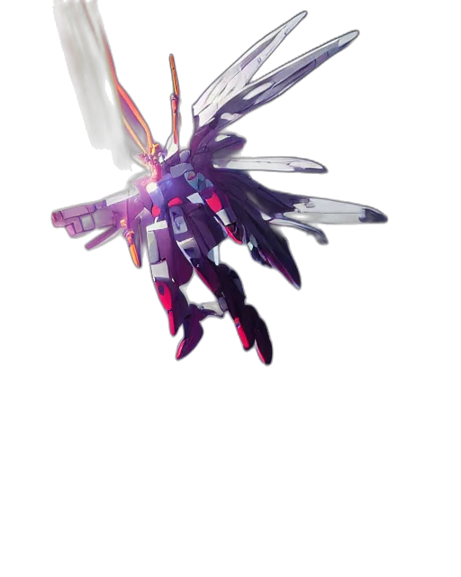 weapon, robot, flower, dragon, 3d render, concept art, pixel art, watercolor transparent PNG cut-out