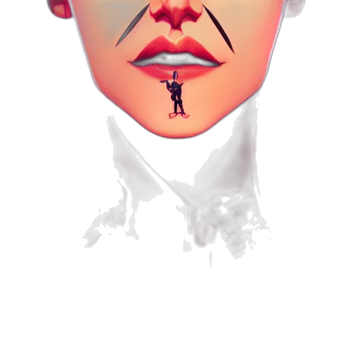 mask, face, staff, robot, 3d render, concept art, photorealistic, cartoon transparent PNG cut-out